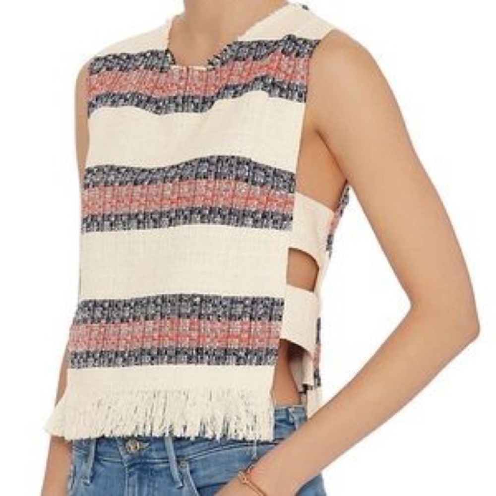 SEA NY tweed cut out top. Size 2